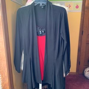 Red and Black I.N. Studio Top